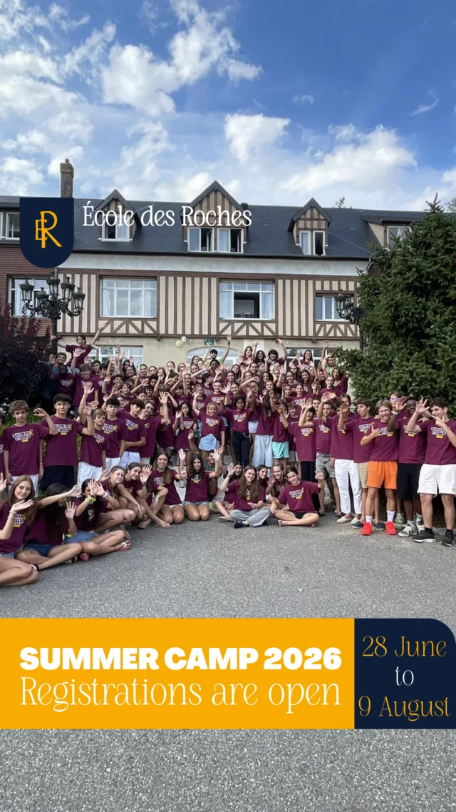 Get ready for Summer Camp 2026!

A look back at last summer’s unforgettable moments — days filled with sports, creativity, excursions and laughter shared with friends from all around the world.
At École des Roches, every activity is a new adventure, every encounter a new story, and every memory a lasting one.

Join us from June 28 to August 9, 2026, for a unique experience that combines learning, discovery and friendships that last a lifetime, with a 5% Early Bird Offer for all registrations completed before December 31.